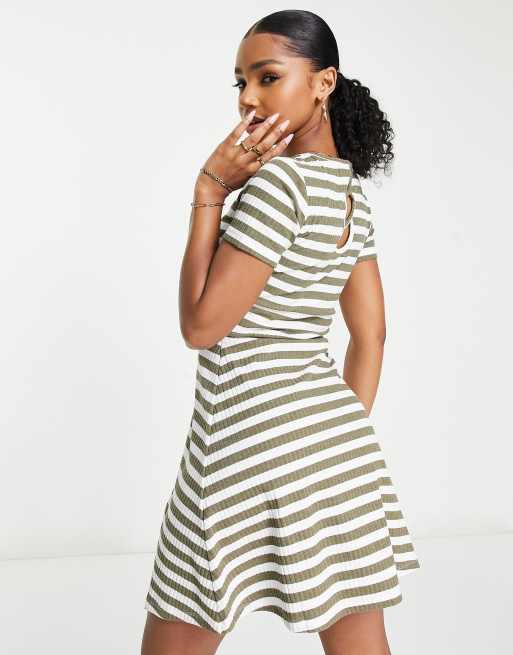 Striped shop skater dress