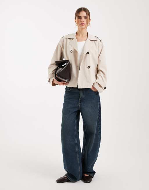 ONLY short trench coat in beige, 2 of 4
