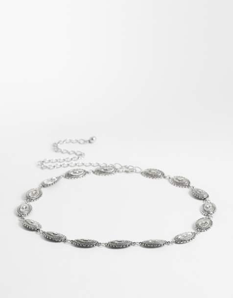 ONLY – Silverfärgat kedjeskärp i boho-stil - view 1