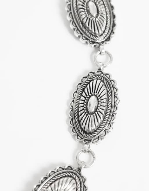 ONLY – Silverfärgat kedjeskärp i boho-stil, 2 av 3