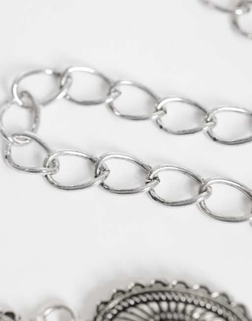 ONLY – Silverfärgat kedjeskärp i boho-stil, 3 av 3