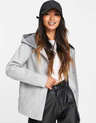 light grey short jacket