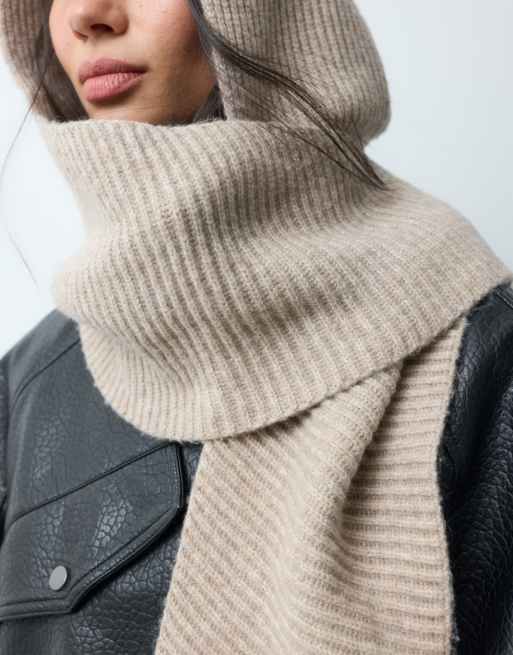 ONLY sjaalmuts in beige, 4 van 5