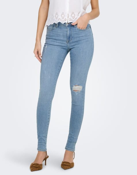 Only – Skinny-Fit-Jeans in Hellblau - view 1