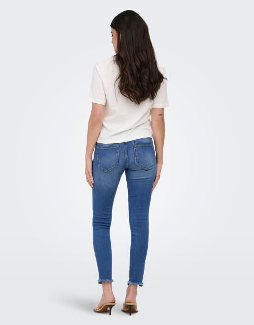 ONLY Skinny fit jeans in medium blue denim, 2 of 7