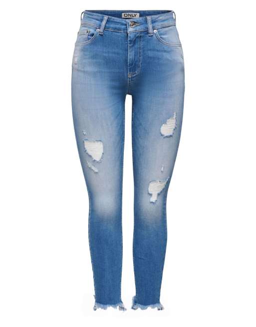 ONLY Skinny fit jeans in medium blue denim, 6 of 7