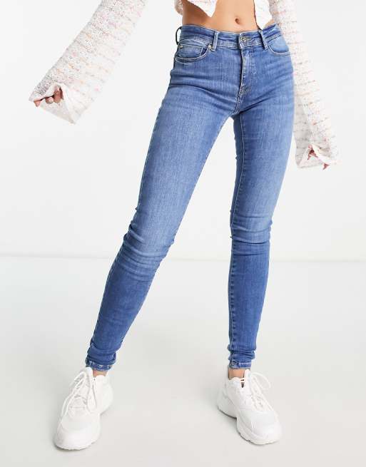 Women's Stretch Pull-On Skinny Ripped Distressed Denim Jeggings W