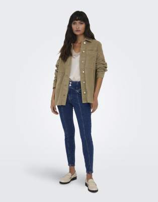 ONLY - Skinny-Jeans aus Denim in Dunkelblau