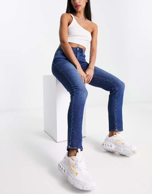 Only skinny jeans in dark blue wash