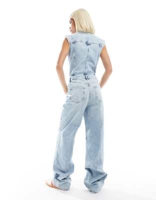 【THE MOZZ】Tia Sleeveless Denim One Piece 205820381-2