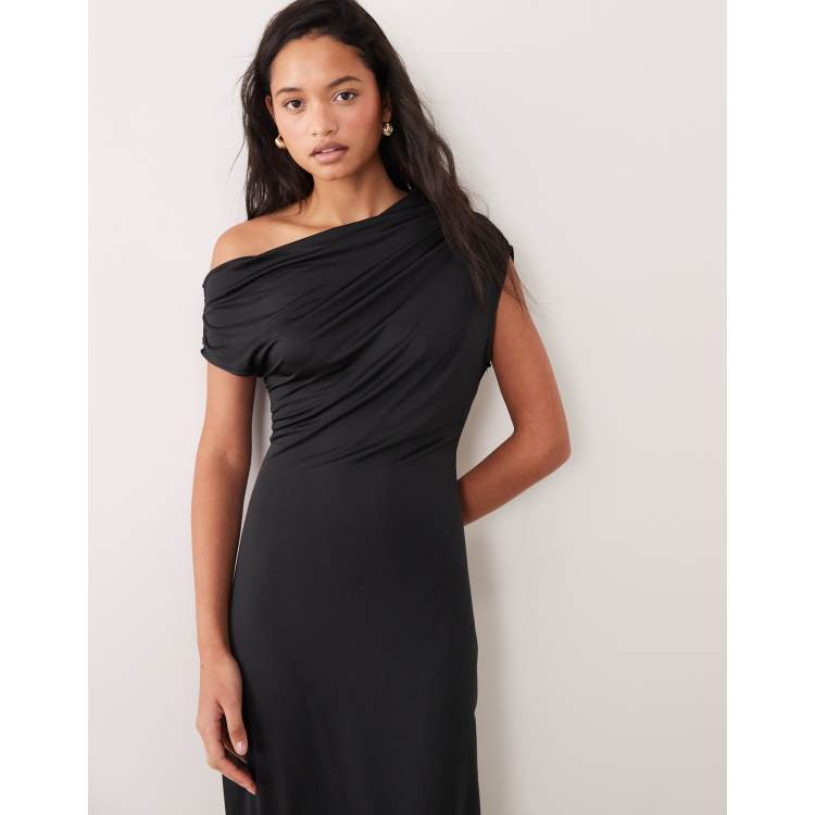 only bodycon dress - Slinky Off-Shoulder Maxi - Women - Polyester/Spandex - 8 US Color:GEO PATCH PRINT