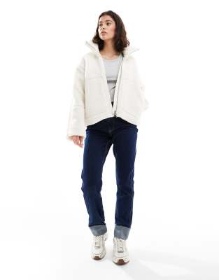 Only Slouchy Teddy Jacket In Neutral
