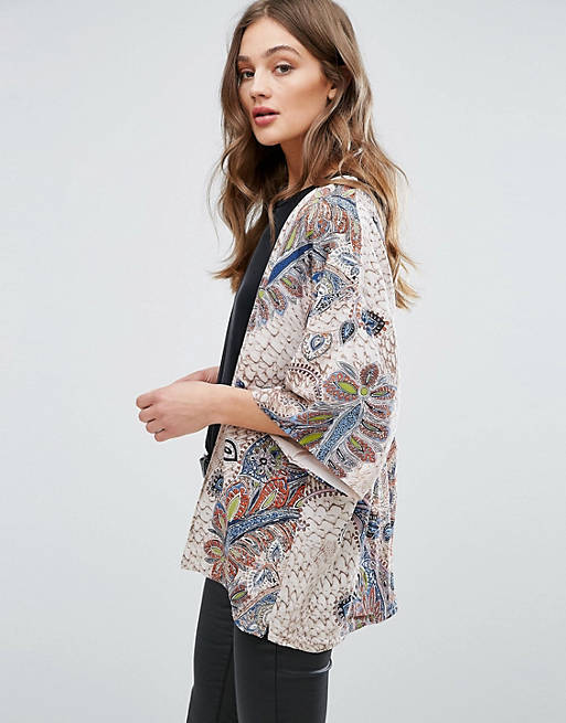 Kontrakt erklære lektie Only Smart Printed Kimono Jacket | ASOS