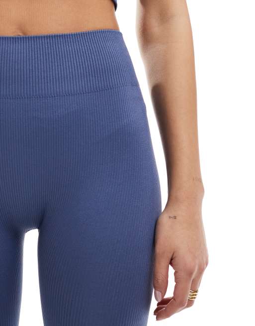 ONLY - Sømløse indigoblå leggings - Del af sæt, 3 af 5