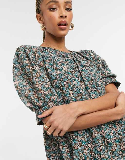 Only smock top in floral print, 3 of 4