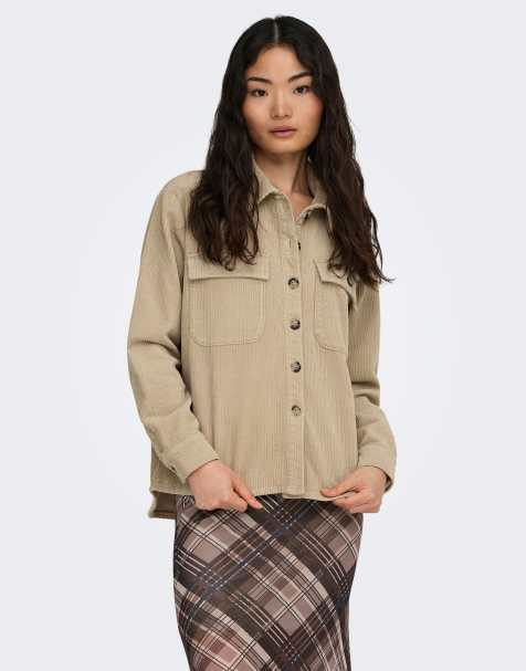 ONLY - Sobrecamisa color humus - view 1