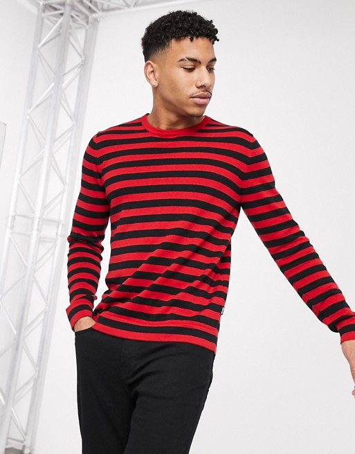 Only & Sons 100% cotton knitted stripe jumper