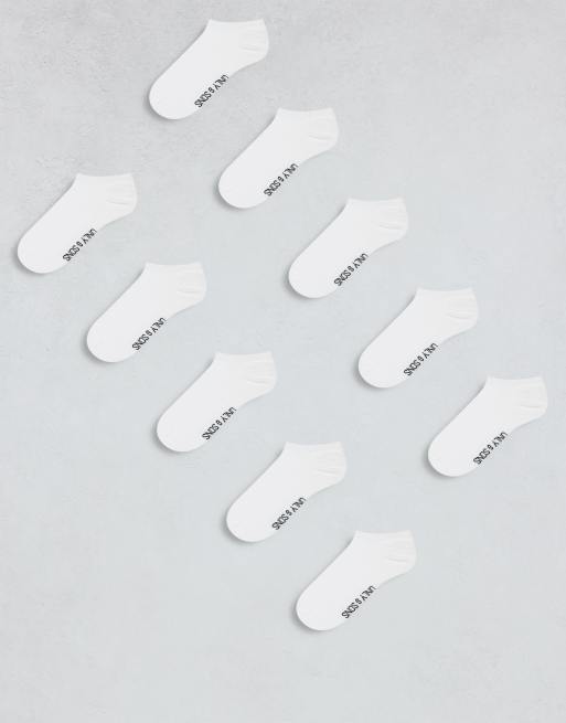 Only & Sons – 10er-Pack Socken in Weiß