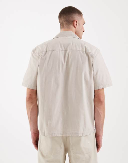 Only & Sons 2 Lot de  chemises en coton majoritaire avec col à revers - Noir et beige, 3 de 5