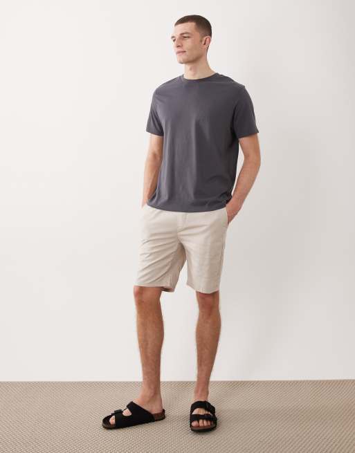 ONLY & SONS 2 pack cotton rich shorts in black and beige, 2 of 5