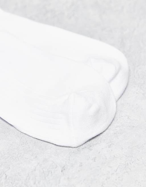 ONLY & SONS 2 pack ribbed socks in white, 2 of 3
