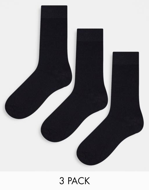 ONLY & SONS 3 pack socks in black | ASOS