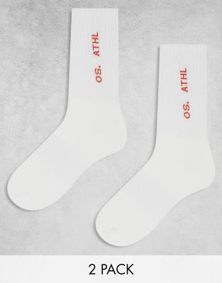 3 pack tennis socks in white