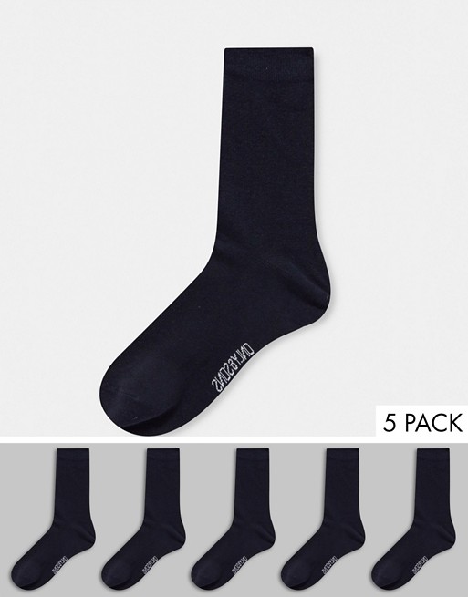 Only & Sons 4 pack ankle sock in navy