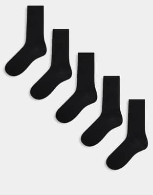 Sons - 5er-Pack Socken in Schwarz Schwarz 39-42