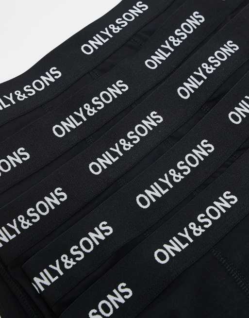 Only & Sons – 5er-Pack Unterhosen in Massivschwarz, 2 von 3