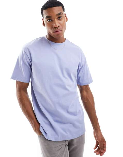 ONLY & SONS - Afslappet T-shirt i lys grålilla - view 1