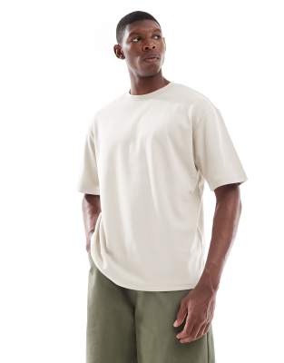 ONLY & SONS – Airflex – Kamiennobeżowy T-shirt o luźnym kroju - view 1