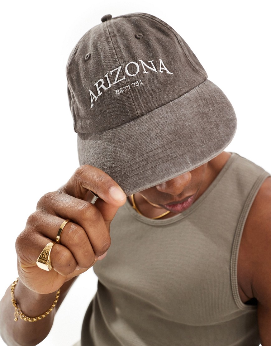 Only & Sons Arizona Baseball Cap In Brown-neutral