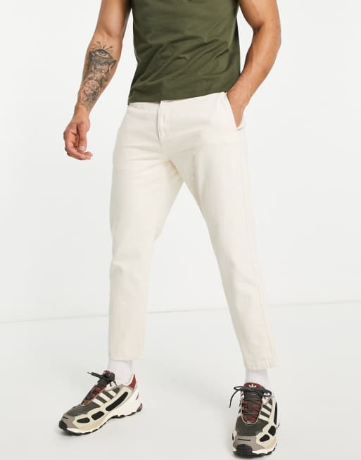 Jeans affusolati écru Asos Uomo Abbigliamento Pantaloni e jeans Jeans Jeans affosulati Avi 