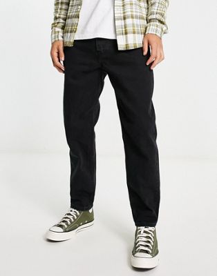 Only & Sons Avi tapered fit jeans in black wash  - ASOS Price Checker