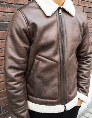 only and sons aviator jacket