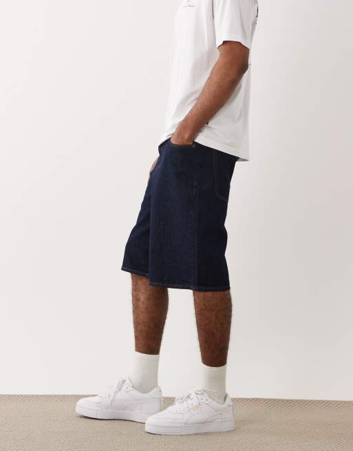 ONLY & SONS - Baggy og lange indigoblå denimshorts, 4 af 5