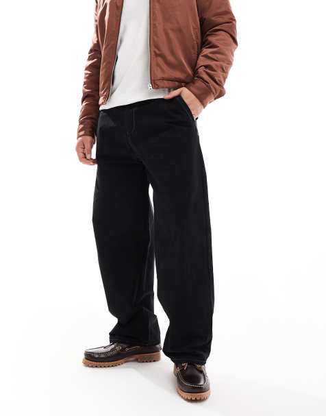 ONLY & SONS baggy trouser in black - view 1