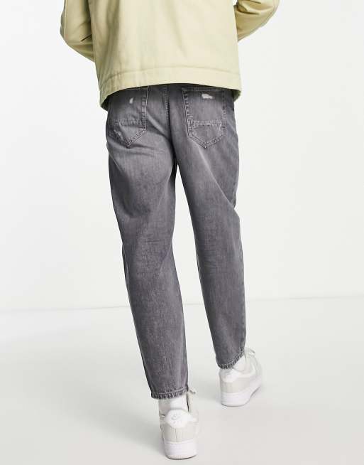 Gray deals cropped jeans