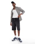 [ONLY & SONS] ONLY & SONS balloon fit denim shorts in washed black L Washed Black