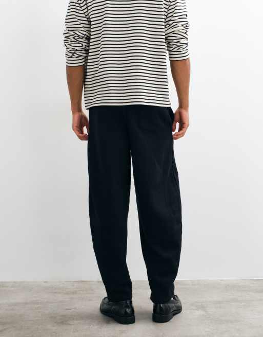 ONLY & SONS barrel leg joggers in black, 5 of 5