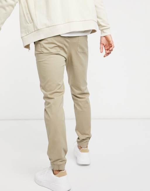Only & Sons – Beige Hose mit Bündchen, 2 von 4