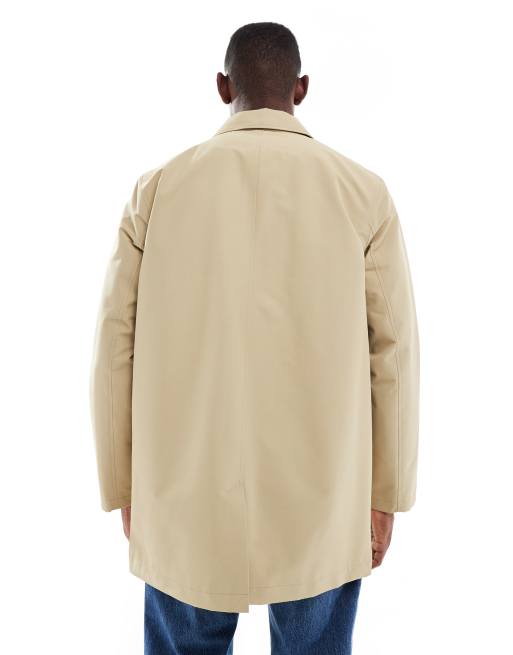 Only & Sons – Beige lång regnjacka, 3 av 5