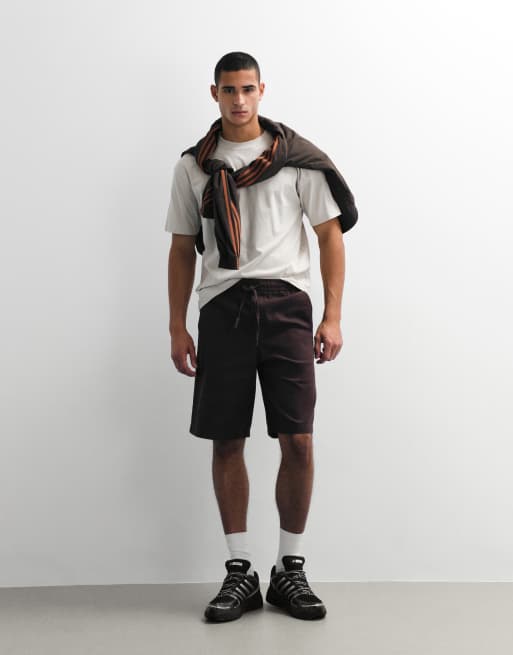 ONLY & SONS – Beige linneshorts med bred passform, 2 av 7