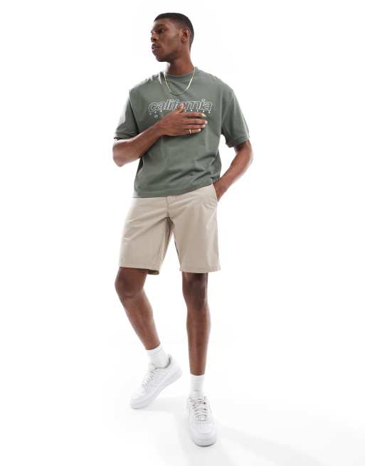 ONLY & SONS - Beige løstsiddende chinoshorts, 3 af 5