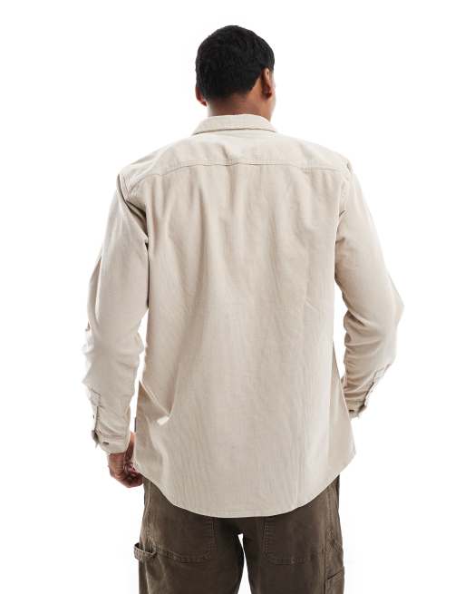 Only & Sons - Beige skjorte i fløjl, 4 af 4