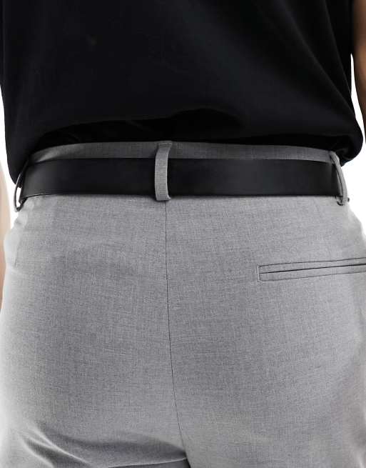 Only & Sons belt in black leather 