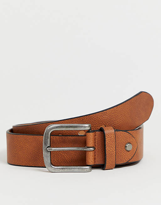 Only & Sons belt in brown | ASOS