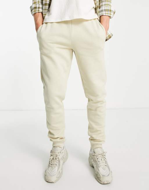 Only & Sons – Beżowe dopasowane joggersy
