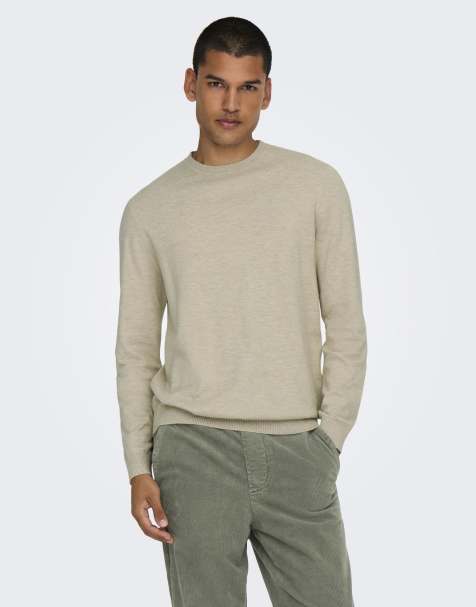 ONLY & SONS Knitted pullover in beige